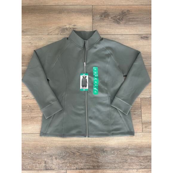 NWT 32 Degrees Heat Women's Active Full Zip Jacket Castor Gray Size XL - Picture 8 of 8